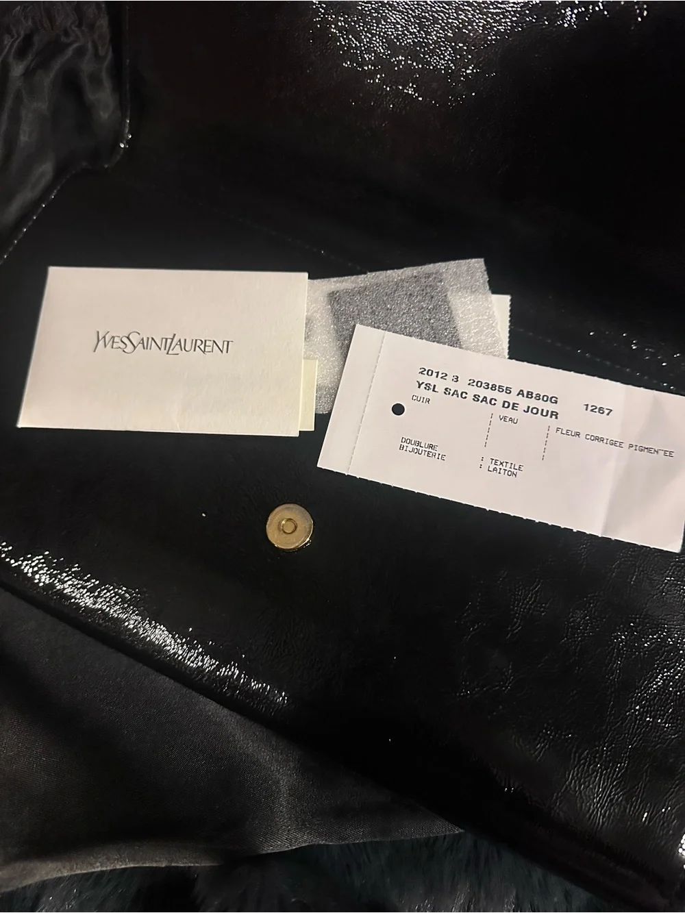 Yves Saint Laurent Black Patent Leather - Picture 6 of 6